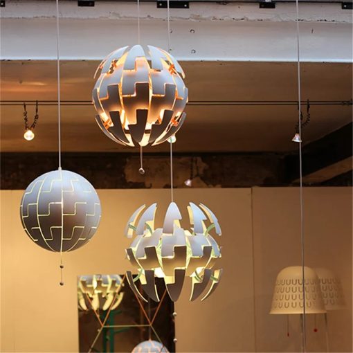 LED Pendant Light Hanging Lamp with Modern Ball Deformable Chandelier 1