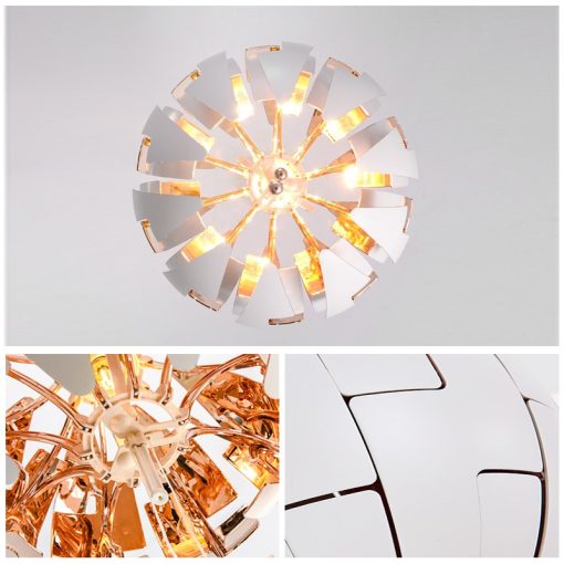 LED Pendant Light Hanging Lamp with Modern Ball Deformable Chandelier 1